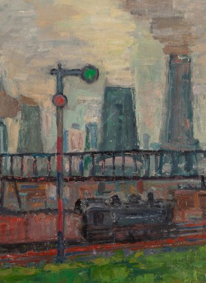 Tadeusz Kurek (1907 - 1974), Pejzaż industrialny, 1970
