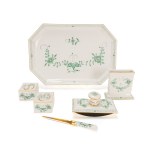 Meissen writing set Indian green