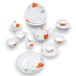 Meissen Wild Poppy tea service