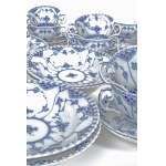 Royal Copenhagen Musselmalet plná čipka a polovičná čipka