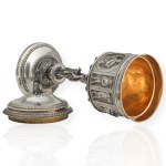 Important religious lidded goblet 1854