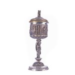 Important religious lidded goblet 1854