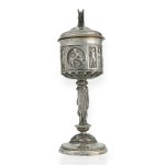 Important religious lidded goblet 1854