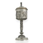 Important religious lidded goblet 1854