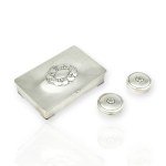 Georg Jensen Art Nouveau museum casket and two pill boxes