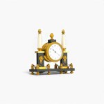 Miniaturowy zegar cylindryczny w stylu Empire