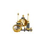Miniaturowy zegar cylindryczny w stylu Empire