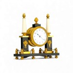 Miniaturowy zegar cylindryczny w stylu Empire