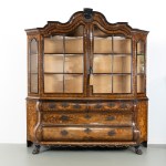 Bombé display cabinet