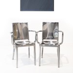 Pair of Hudson armchairs, Philippe Starck