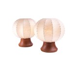 Pair of Cocoon table lamps after Achille Castiglioni