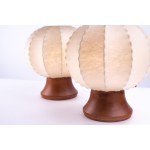 Pair of Cocoon table lamps after Achille Castiglioni
