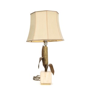 Corncob table lamp, Maison Charles (attributed)