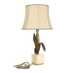 Corncob table lamp, Maison Charles (attributed)