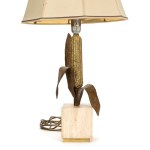 Corncob table lamp, Maison Charles (attributed)