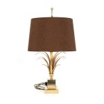 Reed leaf table lamp, Maison Charles
