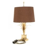 Reed leaf table lamp, Maison Charles