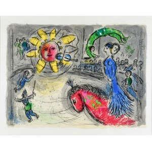 Marc CHAGALL (1887-1985), Slunce s červeným koněm, 1979 (z novin Derrière le Miroir, č. 235, 1979)