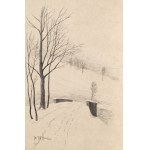 Frantisek Xaver HARLAS (1865-1947), Pejzaż z mostkiem, ok. 1913