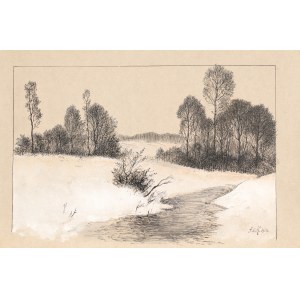 Frantisek Xaver HARLAS (1865-1947), Landschaft mit einem Fluss, 1913