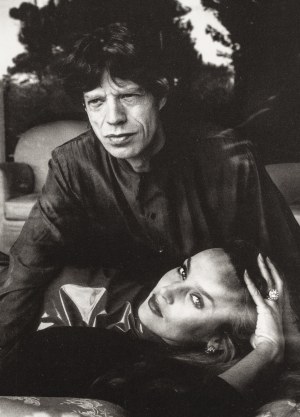 Helmut Newton (1920 Berlin - 2004 Los Angeles), Mick Jagger i Jerry Hall, 1987/1991