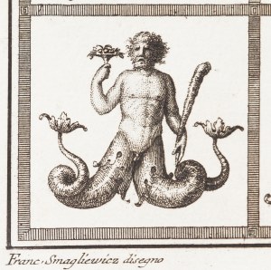 Franciszek Smuglewicz (1745 Warszawa - 1807 Wilno), Muza i Polifem (plansza 29 z Vestigie delle Terme di Tito), po 1776