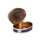 Enamel snuff box with miniature