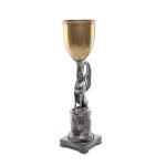 Figural platter with sphinx