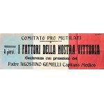 Father Gemelli, Agostino (Edoardo Gemelli - Milan, January 18, 1878 - Milan, July 15, 1959), Father Gemelli, Agostino (Edoardo Gemelli - Milan, January 18, 1878 - Milan, July 15, 1959)