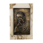 Marble paperweight with effigy of Benito Mussolini, Marble paperweight with effigy of Benito Mussolini