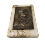 Marble paperweight with effigy of Benito Mussolini, Marble paperweight with effigy of Benito Mussolini