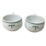 Set of 2 Braunschweig Airport Porcelain Mugs, Set of 2 Braunschweig Airport Porcelain Mugs