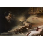 Franciszek Żmurko (1859 Lviv - 1910 Warsaw), Seeing Faust, 1890