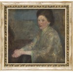 Olga Boznańska (1865 Krakov - 1940 Paříž), Sen (Portrét mladé ženy v modrém kimonu), 1902