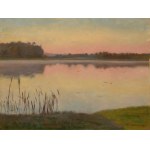 Józef Chełmoński (1849 Boczki near Łowicz - 1914 Kuklówka), "Pond in Radziejowice," 1899
