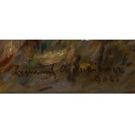 Zygmunt Ajdukiewicz (1861 Witkowice pod Tarnobrzegiem - 1917 Wiedeń), Po polowaniu, 1906
