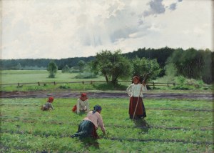 Zdzisław Jasiński (1863 Warszawa - 1932 Warszawa), Kobiety wiejskie w polu, po po 1893