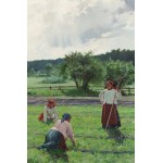 Zdzisław Jasiński (1863 Varšava - 1932 Varšava), Vidiecke ženy na poli, po roku 1893