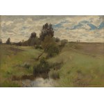 Roman Kazimierz Kochanowski (1857 Kraków - 1945 Freising, Bawaria), Pejzaż letni ze strumykiem