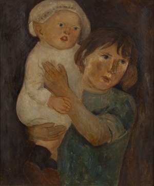 Tadeusz Makowski (1882 Oświęcim - 1932 Paryż), Piastunka z małym Jacquesem, 1921-22