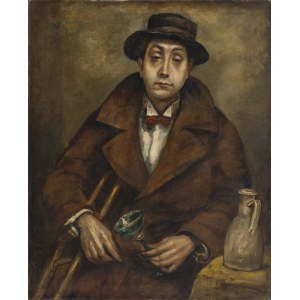 Roman Kramsztyk (1885 Warsaw - 1942 Warsaw), Portrait of a Man with a Bullet.
