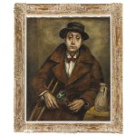 Roman Kramsztyk (1885 Warsaw - 1942 Warsaw), Portrait of a Man with a Bullet.