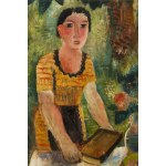 Zygmunt Olesiewicz, Jean Olin (1984 Varsovie - 1972 Paris), Portrait d'une jeune fille dans un jardin, 1925
