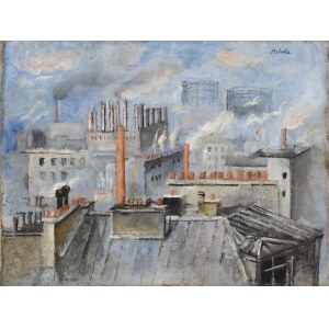 Alicja Halicka (1894 Krakow - 1975 Krakow), Roofs of Paris (Les toits de Paris).