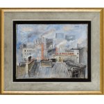 Alicja Halicka (1894 Krakow - 1975 Krakow), Roofs of Paris (Les toits de Paris).