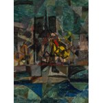 Jan Szancenbach (1928 Kraków - 1998 Kraków), Pejzaż z Paryża (Île de la Cité i Notre-Dame), 1958