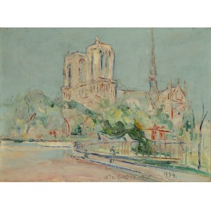 Włodzimierz Terlikowski (1873 Poraj k. Łodzi - 1951 Paryż), Notre Dame w Paryżu, 1934