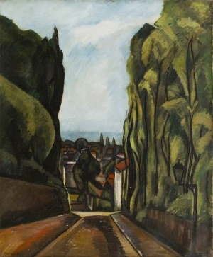 Szymon (Szamaj) Mondzain (Mondszajn) (1890 Chełm - 1979 Paryż), Pejzaż z Clamart, 1913-1914