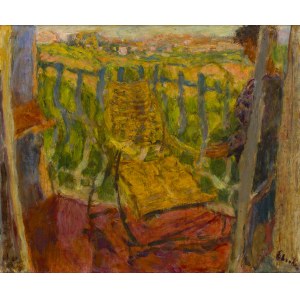 Eugeniusz Eibisch (1895 Lublin - 1987 Warsaw), Lounger and Woman in the Garden
