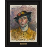 Waclaw Wąsowicz (1891 Warsaw - 1942 Wilanów), Portrait of Zofia Wąsowiczowa, 1937